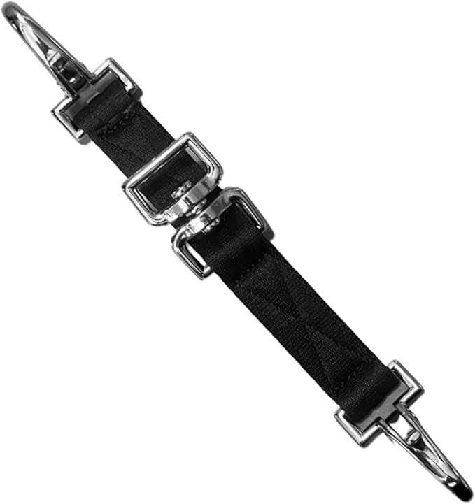 Double Buckle Swivel Lunging Chin Strap, Lunging Strap for Horse Lunge Line，Lunge Strap with Solid Hardware, Lunging Aid for Horse Training, Improve Control and Performance