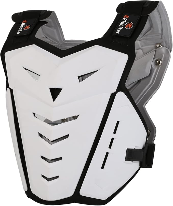 Motorcycle Body Armor Vest Dirt Bike Gear, Chest Protector Motocross Gear Motorcycle Chest Back Protector for Men Mountain Bike Protective Gear MTB Racing Off-Road