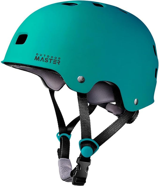 OutdoorMaster スケートボード サイクリング ヘルメット - 取り外し可能なインナー2枚 通気性 多用途 スポーツ スクーター ローラースケート インラインスケート ローラーブレード 子供 ユース 大人用
