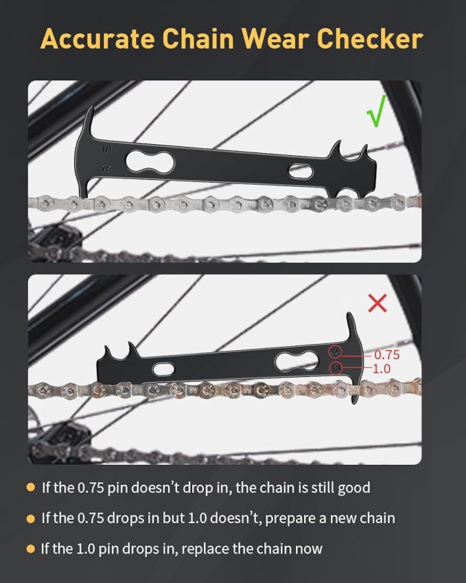 Pawfly Bike Chain Repair Tools, Bicycle Chain Maintenance Tool Set for Multi-Speed Chains