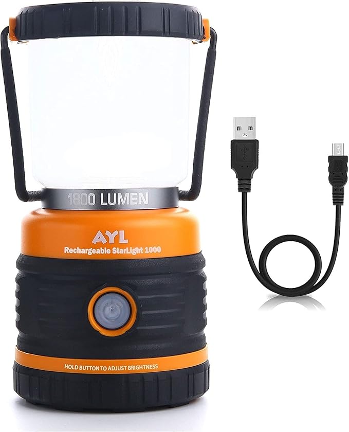 LEDキャンプランタン 充電式 1800LM 4つの点灯モード 4400mAhモバイルバッテリー IP44防水 ハリケーン、緊急時、停電、家庭などに最適なランタン型懐中電灯 USBケーブル付属