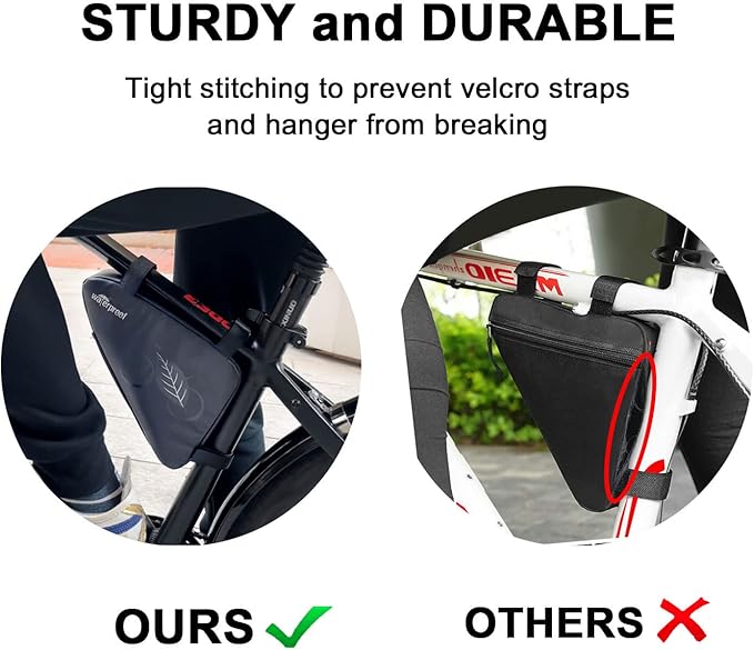 NDakter Bike Bag:Bike Frame Bag & Bicycle Repair Kit, 2L Waterproof Storage Pouch with 16-in-1 Multi-tool, Portable Bike Tool Set for Flat Tire Repair, Cycling Accessories for Mountain Road Bike, MTB