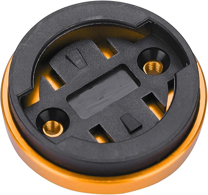 Road Bike Computer Holder Stem Top Cover Bicycle Stopwatch GPS Speedometer Mount (Gold) Bryton Rider 750 Computer Mount