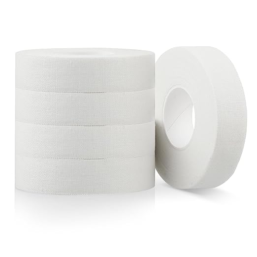 COMNICO Finger Tape, White Extra Strong 0.6-Inch x 32-feet Athletic Tape for Fingers Feet Sweat Volleyball Finger Tape for Outdoor Sports Climbing Football (5)