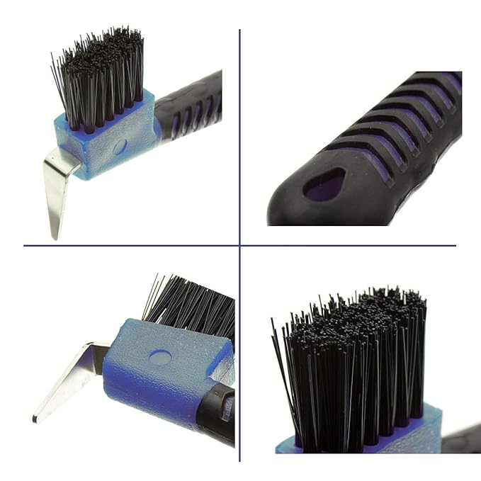 BOTH WINNERS Horse Hoof Pick Brush with Soft Touch Handle (Royal Blue)
