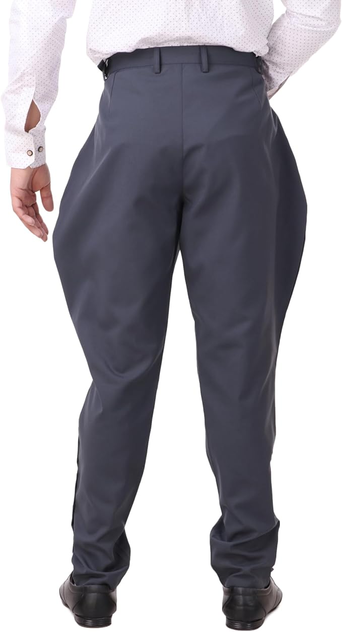 ThePirateDressing Steampunk Victorian Cosplay Costume Mens Archibald Jodhpur Pants Trousers