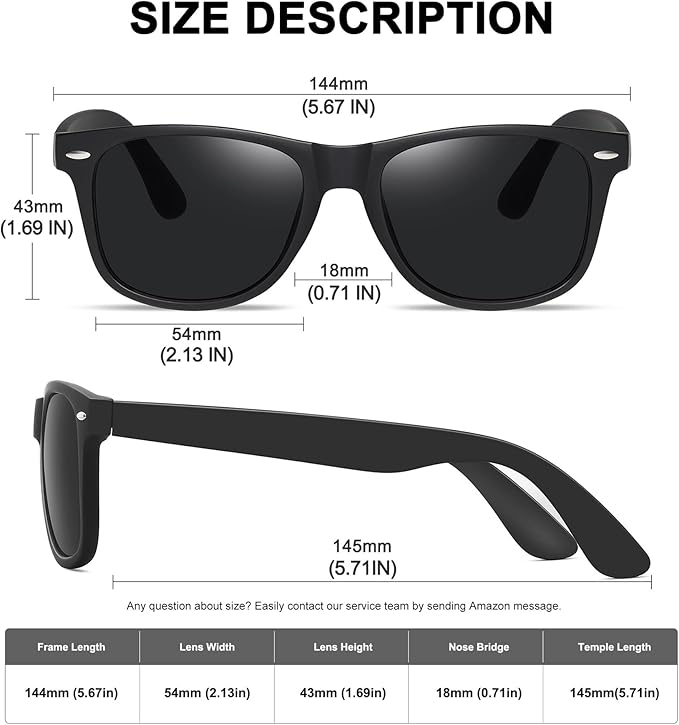 MEETSUN 偏光サングラス レディース メンズ クラシック レトロ トレンディ ドライブ用サングラス UV400保護 (3点セット)
