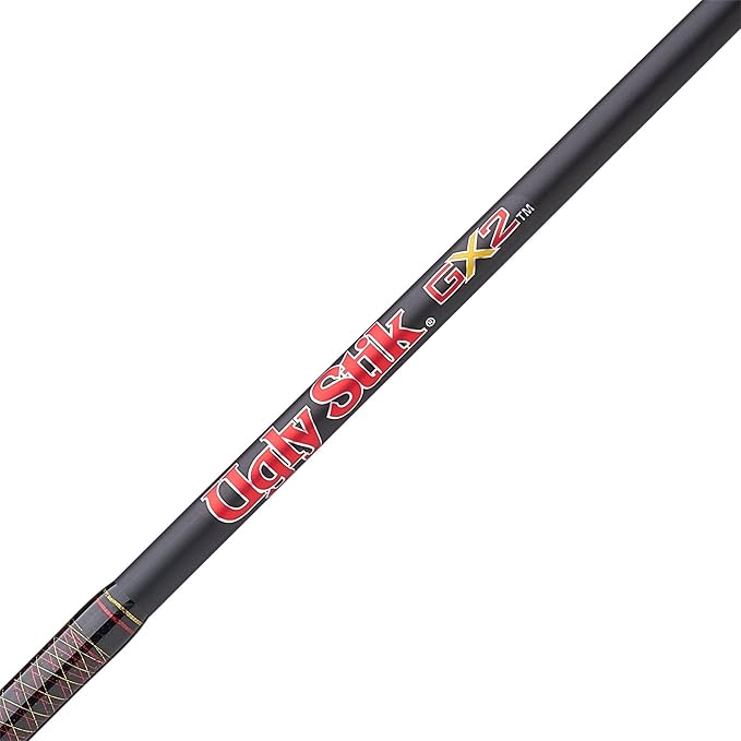 Ugly Stik 6’6” GX2 Spinning Rod, Three Piece Spinning Rod, 6-15lb Line Rating, Medium Rod Power, Moderate Fast Action, 1/8-5/8 oz. Lure Rating
