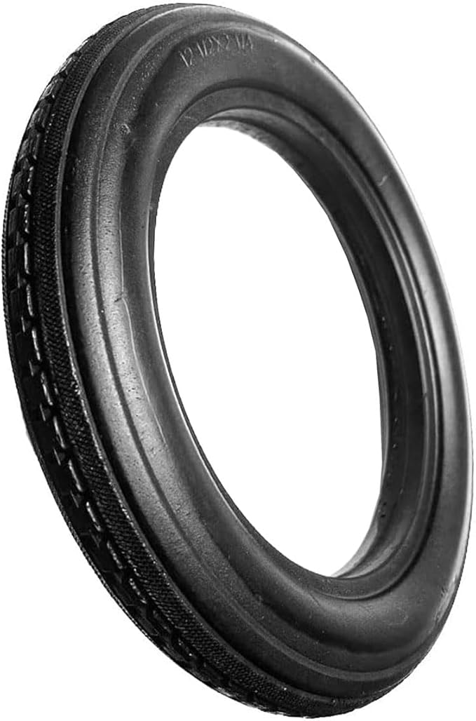 12 Inch Solid Tire for Kid Bike Folding Bike Electric Bike Anti Stab Explosion-Proof Airless Tires Tubeless Tyre 12x1/2x2 1/4 12x1.5