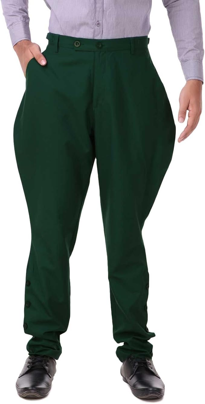 ThePirateDressing Steampunk Victorian Cosplay Costume Mens Archibald Jodhpur Pants Trousers