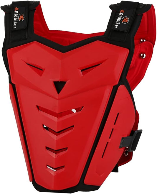 Motorcycle Body Armor Vest Dirt Bike Gear, Chest Protector Motocross Gear Motorcycle Chest Back Protector for Men Mountain Bike Protective Gear MTB Racing Off-Road