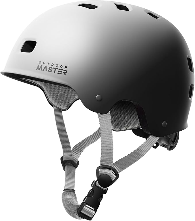 OutdoorMaster スケートボード サイクリング ヘルメット - 取り外し可能なインナー2枚 通気性 多用途 スポーツ スクーター ローラースケート インラインスケート ローラーブレード 子供 ユース 大人用