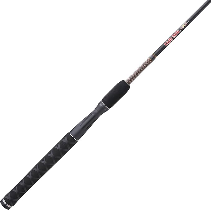 Ugly Stik 6フィート6インチ GX2 スピニングロッド、3ピース スピニングロッド、6-15ポンド ライン、ミディアムロッドパワー、モデレートファストアクション、1/8-5/8オンス ルアー