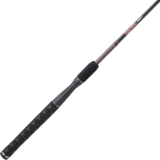 Ugly Stik 6’6” GX2 Spinning Rod, Three Piece Spinning Rod, 6-15lb Line Rating, Medium Rod Power, Moderate Fast Action, 1/8-5/8 oz. Lure Rating