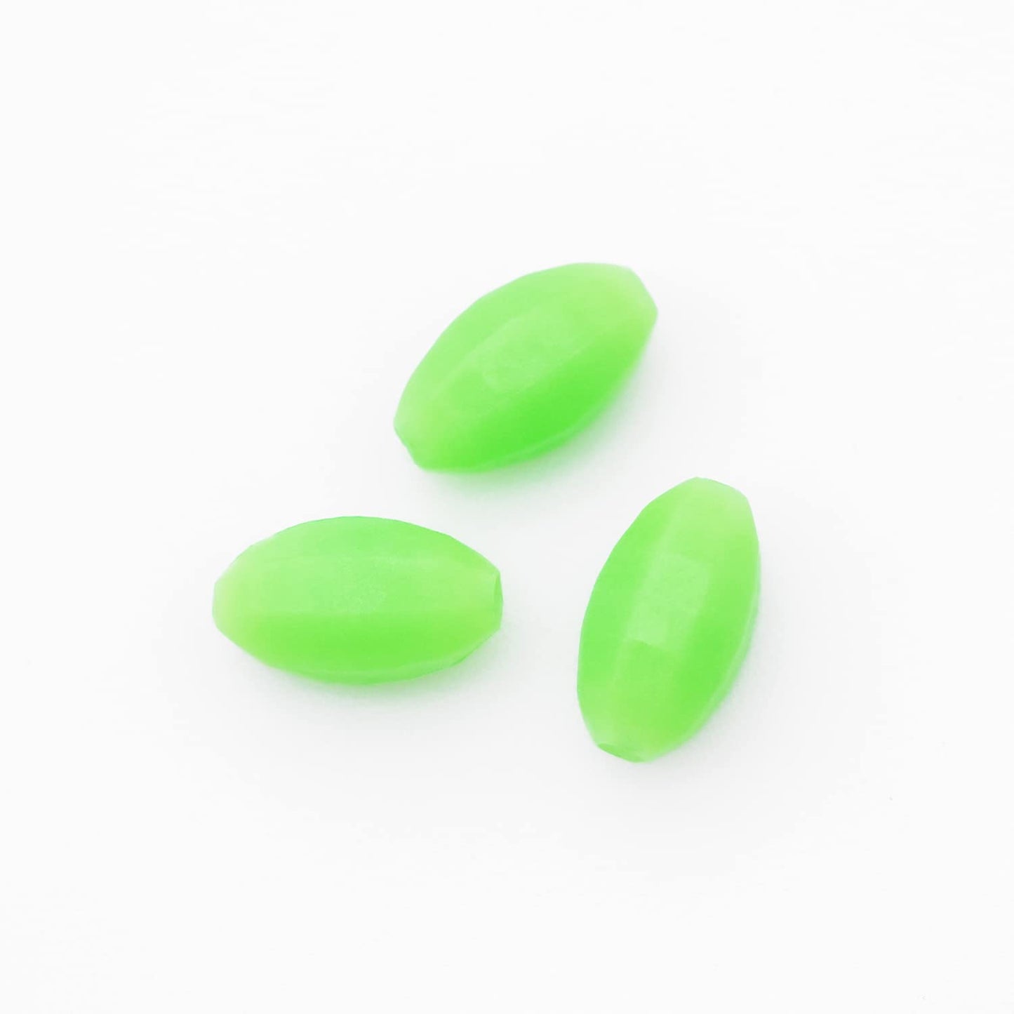 BLUEWING Glow Fishing Bead Oval Bait Soft Luminous Fish Line Ball Stopper Saltwater Freshwater Salmon Trout Accessories 3mm 50pcs