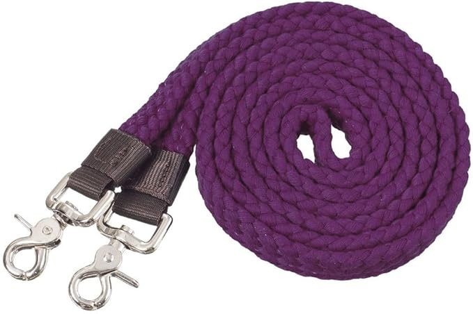 Tough 1 Flat Cotton Roping Reins 7ft