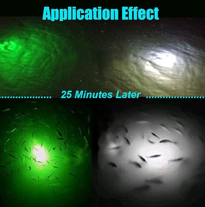 Submersible Fish Finder, Underwater Lure Bait Light, Fish Attracting Lamp, Night Fishing Light, Boat Fishing Light, Pool Light 12V 10.8W 180 LEDs 1080 Luminous IP68 with 5M Cord
