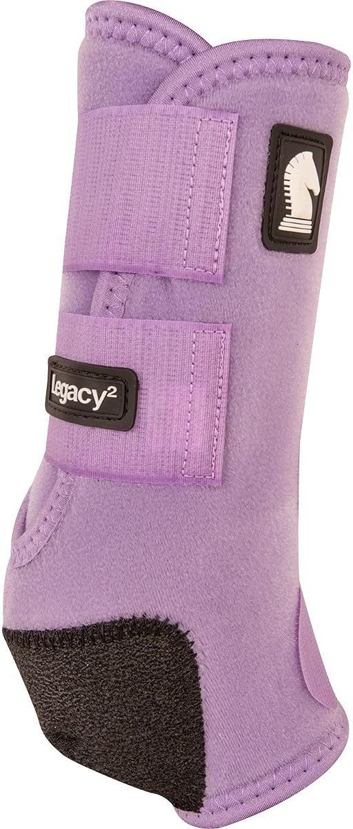 Classic Equine Legacy2 Support Boots, Front (Lavender, Large)