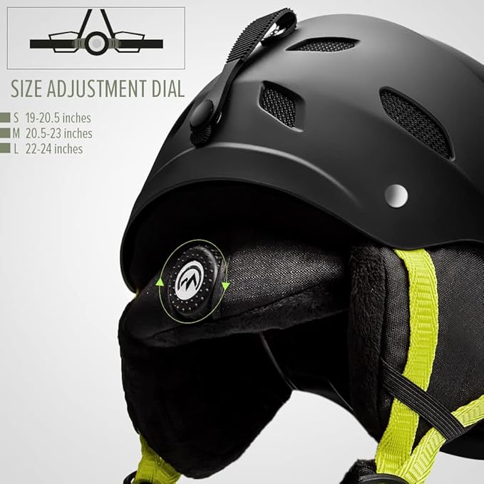 OutdoorMaster Kelvin Ski Helmet - Snowboard Helmet for Men, Women & Youth