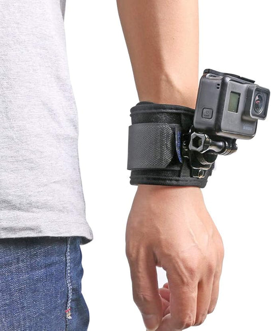 Wrist Strap Mount Compatible with GoPro Hero 13/12/11/10/9/8/7//6/5 Black,DJI Osmo Action 5 pro/4/3,Insta 360 ONE R,AKASO/Campark and More