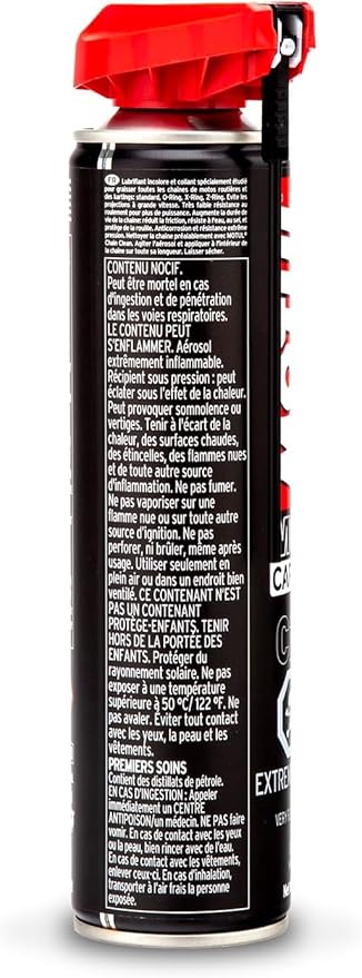 Motul C2 Chain Lube Road - Motorcycle Chain Lubricant Spray for Street & Sport Bikes, 9.3 oz Can (111819)