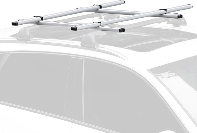 TOOENJOY Heavy-Duty Kayak Lift Assist Roof Rack, 100 LBS Capacity Kayak Canoe Rooftop Loader, Elevating Assist System for Easy Loading