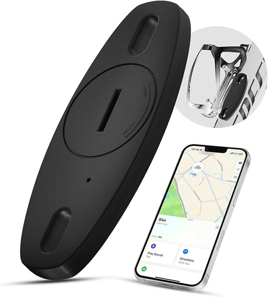 Eelexa Apple Find My Bike Tracker 2024 | Hidden GPS Tracker for Bicycle & Motorcycle | Anti-Theft Waterproof Tag with Bottle Holder Design | iOS Only, No Monthly Fee