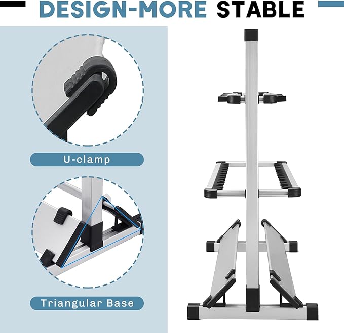 Fishing Rod Rack, Fishing Rod Organizer, Portable Fishing Rod Holder for All Poles, Hold 24 Rods, Aluminum Alloy Silver Black Rod Holder (24 Rods Rack)