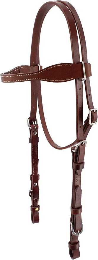 Jeereal Premium Leather Western Horse Tack Headstall – Handcrafted for Ranch Work, Trail Riding & Training