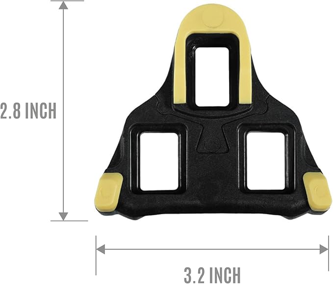 BV Bike Cleats Compatible with SPD-SL Pedal - Adjustable 6 Degree Float System for Ultimate Stability and Power Transfer - Durable Red Metal Cleats for Road and Indoor Cycling Shoes