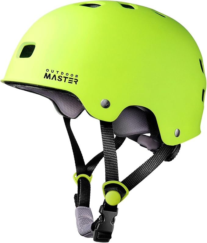 OutdoorMaster スケートボード サイクリング ヘルメット - 取り外し可能なライナー2枚付き 通気性 多用途 スポーツ スクーター ローラースケート インラインスケート ローラーブレード 子供 ユース 大人用