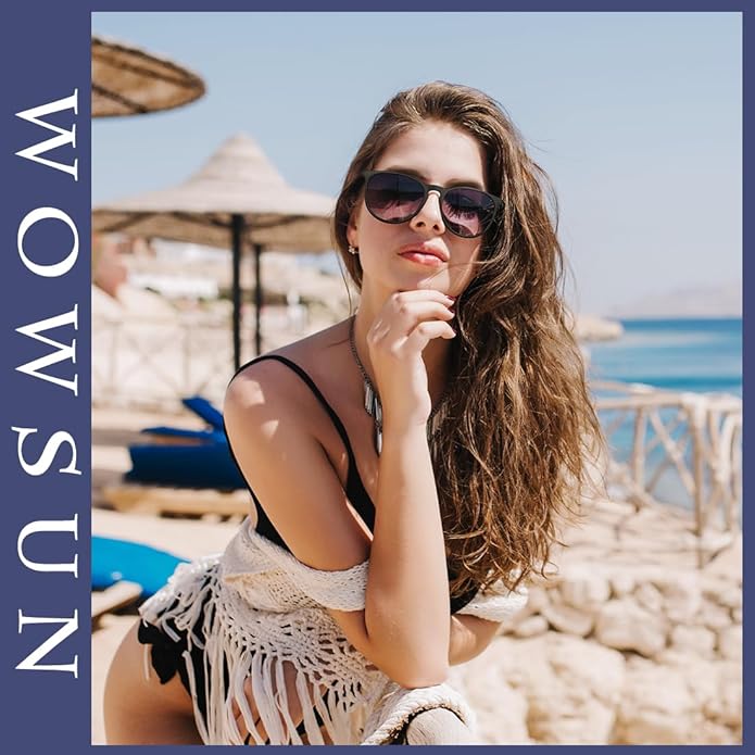 WOWSUN Retro Polarized Sunglasses Womens 2026 Trendy Round Classic Glasses