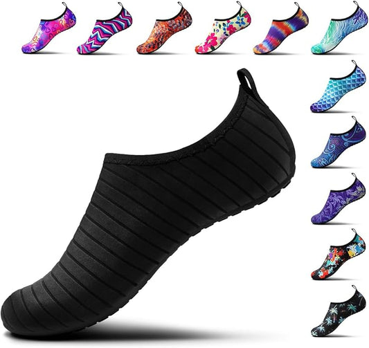 SIMARI Water Shoes Women Men Aqua Socks Beach Barefoot Quick Drying Aqua Aerobics Swim Pool Non Slip Outdoor Travel Essentials Surf River Lake Snorkeling Kayak Yoga Adult Youth