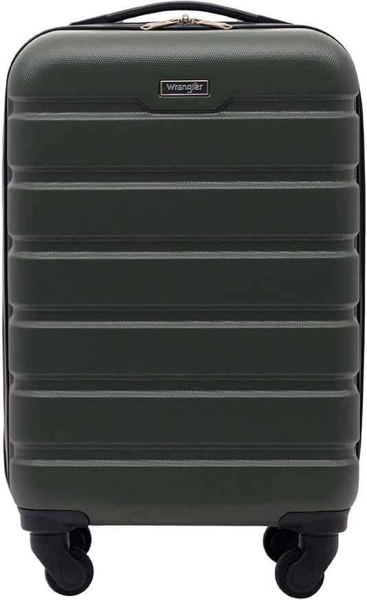 Wrangler 22" Hardside Spinner Carry-On Luggage, Deep Depth