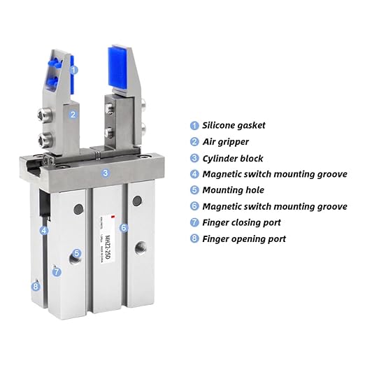 1pcs MHZ2 Finger Cylinder Parallel clamp Claw Fixture MHZ2-16D MHZ2-20D Bracket Extended Internal Support Bracket(MHZL2-10D RK10)