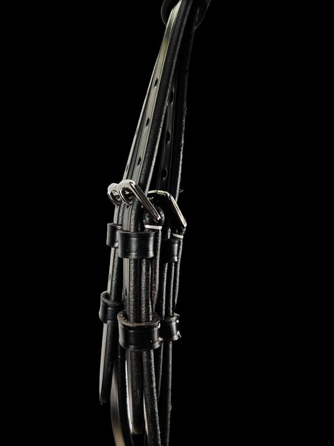 Hunter Bridle - Fancy Stitch with Removable Flash – Anatomical Padded Crown, Classic Hunter Style