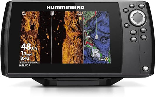 Humminbird Helix 7 G4 GPS Fish Finder with Transducer, MEGA Side Imaging