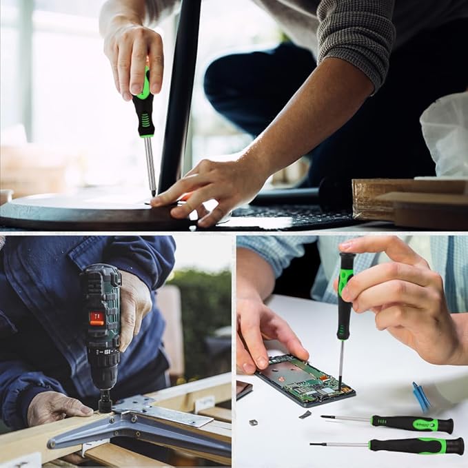 SWANLAKE 86PCS Magnetic Screwdriver Set,Includes Slotted/Phillips/Torx Mini Precision Screwdriver, Replaceable Screwdriver Bits and nut drivers With Sturdy tool box
