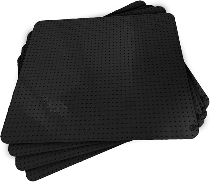 RESILIA Furniture Protector Pet Deterrent Tiles - Pet-Free Training Mat, for Cats, Dogs, Rabbits, Indoor and Outdoor Use, Black, 21 Inches x 19 Inches, 4 Pack