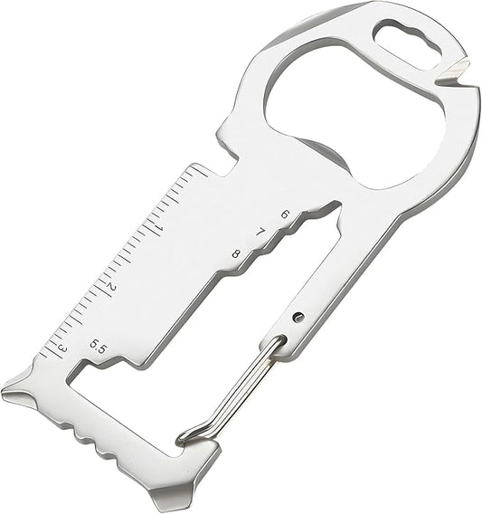 Father's Day Gifts for Dad from Daughter Son, Keychain Multi-tool 12 in 1 Pocket Gadgets Tools Bottle Opener Screwdriver, EDC Tool Key Ring Anniversary Birthday Gifts for Men Him (Trophy)