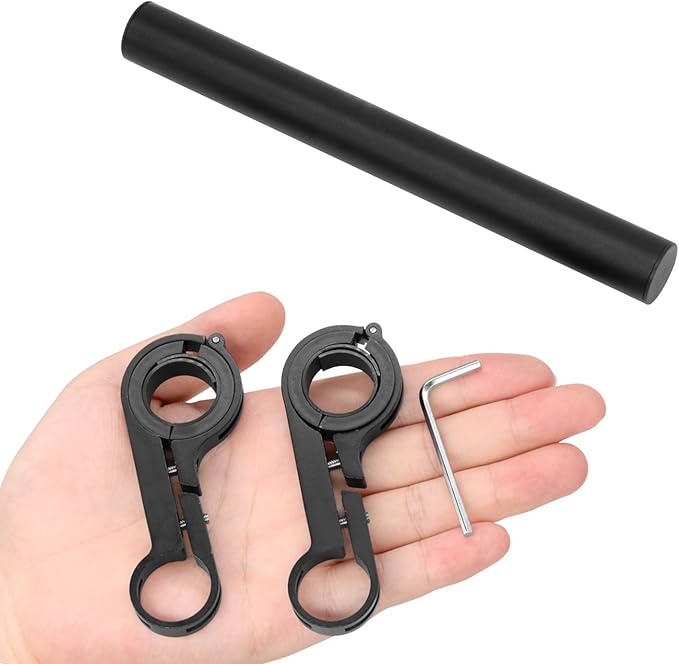 Bicycle Handlebar Extender, Bike Extension Bar Double Clamp Aluminum Alloy Holder Bracket Bicycle Accessories for Flashlight Speedometer for XIAOMI M365, Ninebot ES1 ES2,Mountain Bicycle