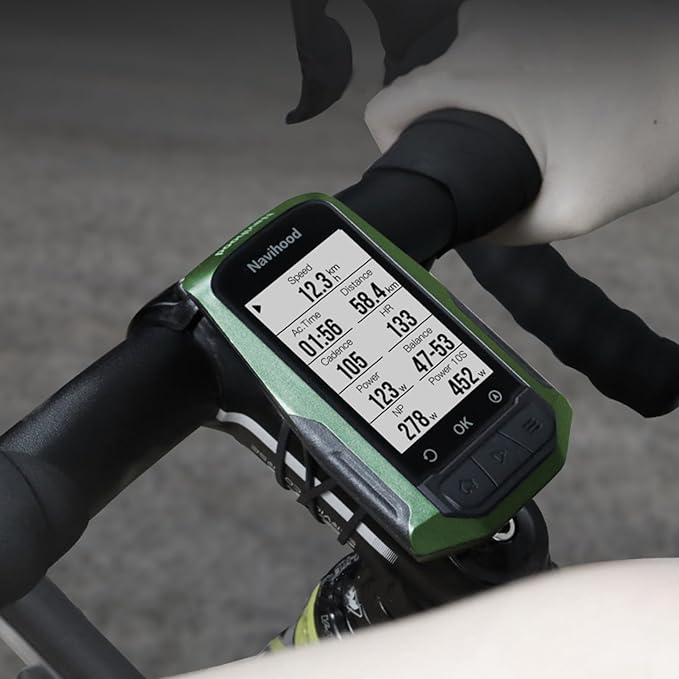MEILAN Navihood L1 GPS Bike Computer, Navigation Bicycle Computer with Offline Maps and Dynamic Road Planning, 2.6 inch LCD Cycling GPS Unit IPX7, Compatible with ANT+ Sensors/Core/Electronic Shifting
