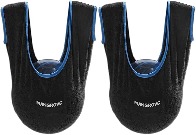 Mangrove Bowling Ball Polisher, Microfiber Bowling Towel See-Saw for Bowlers, Large Washable Bowling Shammy Seesaw, Ball Cleaner Holder Bag