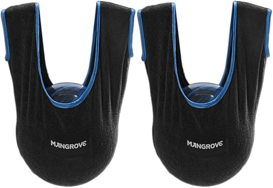 Mangrove Bowling Ball Polisher, Microfiber Bowling Towel See-Saw for Bowlers, Large Washable Bowling Shammy Seesaw, Ball Cleaner Holder Bag