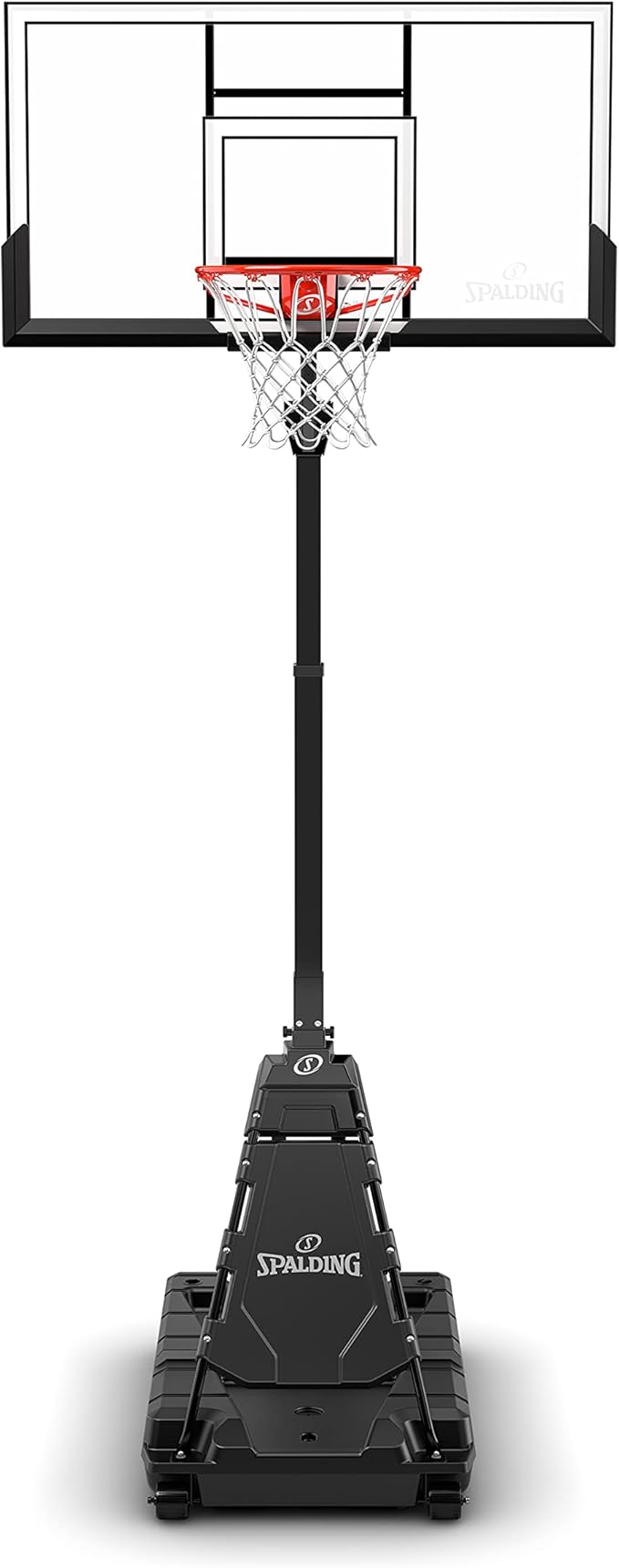 Spalding Momentous EZ Assembly Portable Adjustable Outdoor Basketball Hoop – Assembles in 30 Minutes or Less