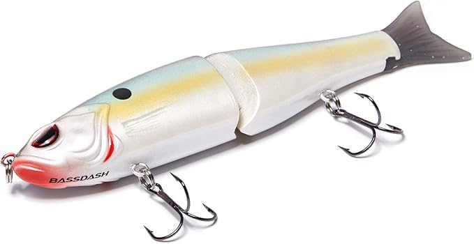 Bassdash スイムシャッド グライドベイト ジョイントスイムベイト バス パイク サーモン トラウト マスキー用釣りルアー