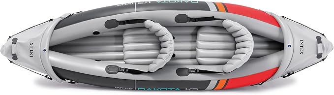 INTEX 2-Person Inflatable Kayak Set, Dakota K2 with 86in Oars and Pump