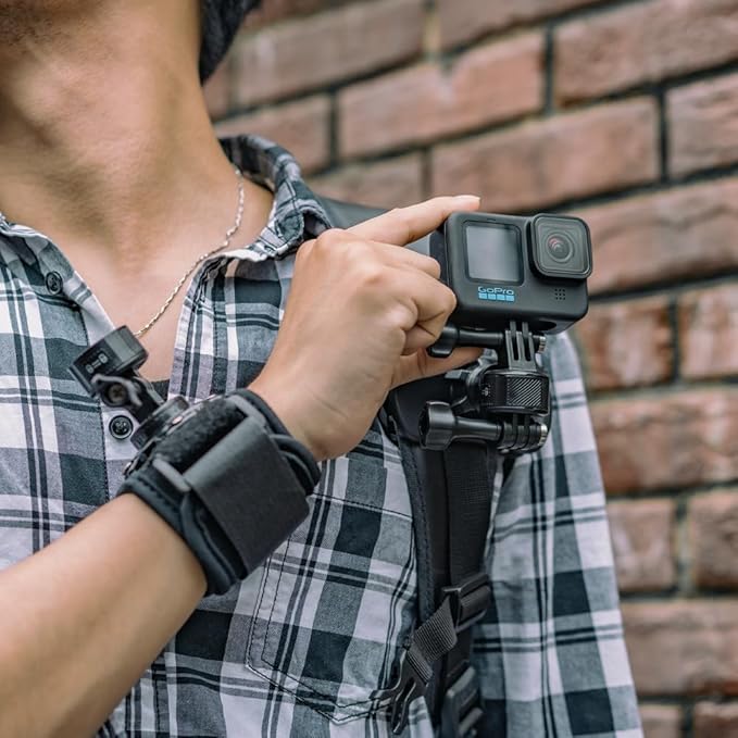Wrist Strap Mount with Quick Release Adapter Compatible with GoPro Hero 13/12/11/10/9/8/7//6/5 Black,DJI Osmo Action 5 pro/4/3/2,Insta 360 ONE R,AKASO/Campark and More