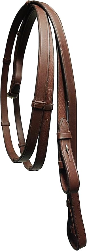 Pressure Relief Comfort Ergonomic Horse Bridle Havana Brown | Ergonomic | Comfortable | Durable (Bridle + Leather Reins, Full/Horse)
