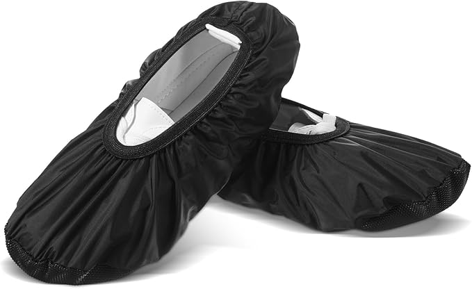 Larrel Black Shoe Covers, Reusable Bowling Shoe Covers Non-Slip Shoes Protector Cover Shoes Cover Protector Accessories for Men Women Sports Supplies Floor Protection